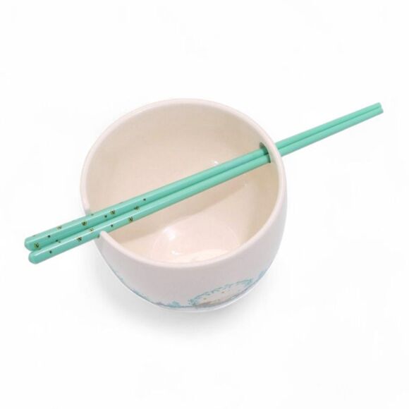 Her Universe Studio Ghibli My Neighbor Totoro Sleeping Totoro Ramen Bowl Set - Picture 3 of 8